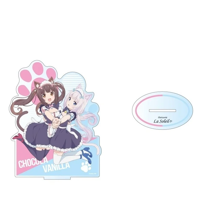 Фото Оптовая продажа: Новинка! Акриловая фигурка-стенд Nekopara 15 см, коллекционная игровая фигурка, подарок, модель для демонстрации, брелок с персонажем. №4