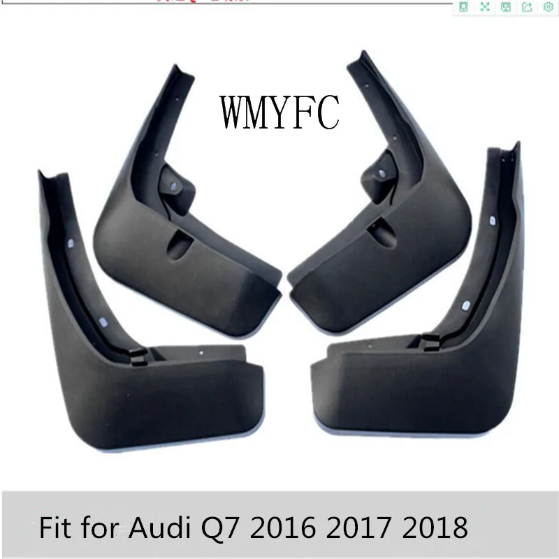 

Car Plastic fender Fit For 20072016 2017 2018 2020 2022 AUDI Q7/ Sport Mudflaps Mud Flap Flapl Ash Guard Mudguards Tpe 4pcs/set