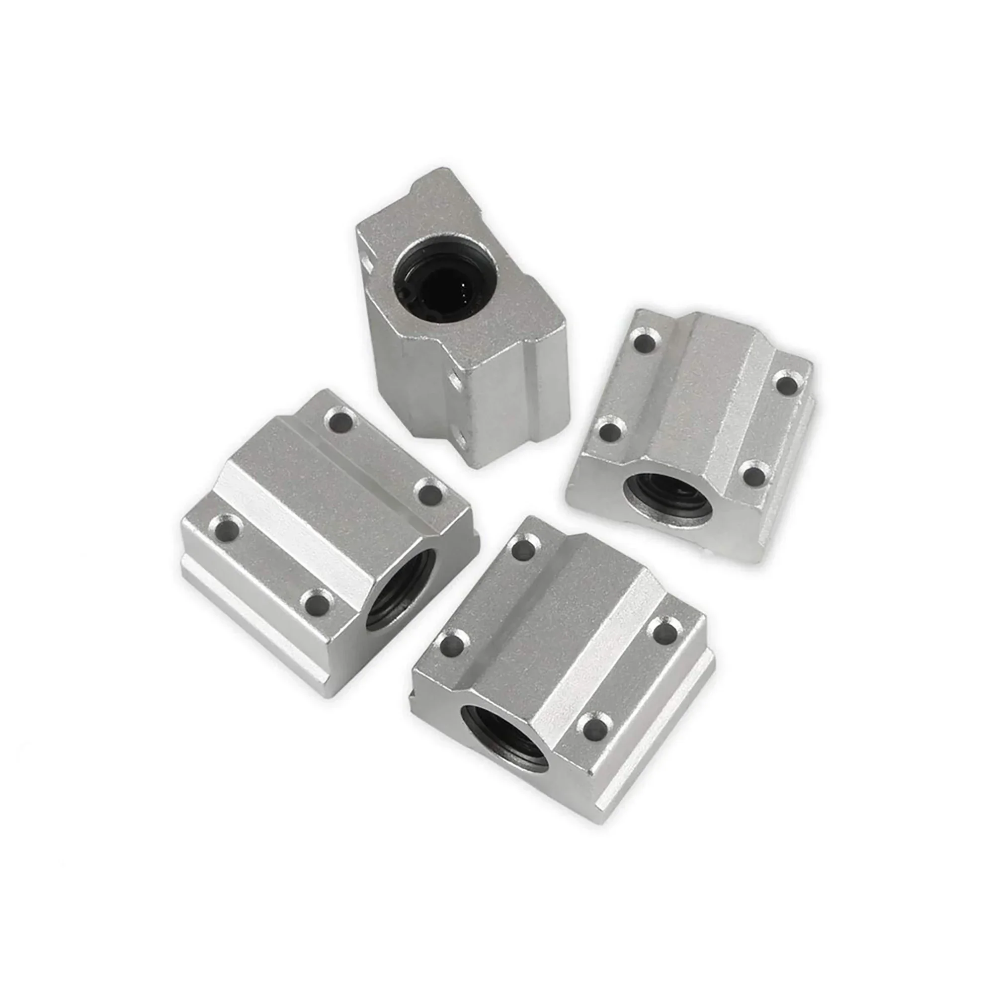 4 шт./лот Bantalan Bola Gerak Linier Blok Geser Втулка SC8UU SCS8UU SC10UU SCS12UU 16UU 20UU 25UU Poros 3D-принтер с ЧПУ