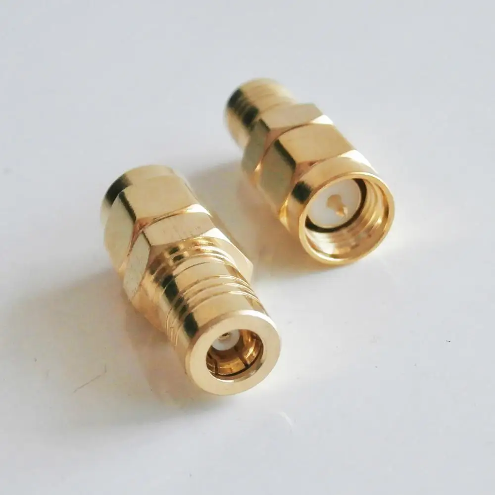 

1X Pcs SMA Male To SMB Female Plug SMA To SMB Connector Socket Antennas Gold Plated Brass Straight Coaxial RF Adapters