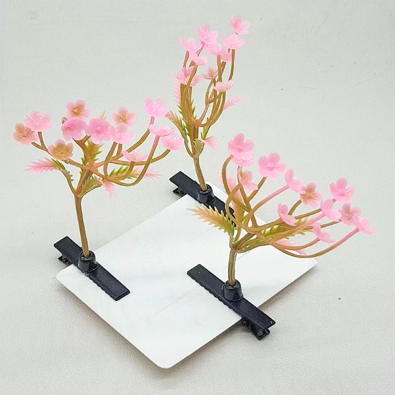 1 пара зажимы для волос в виде цветов и растений