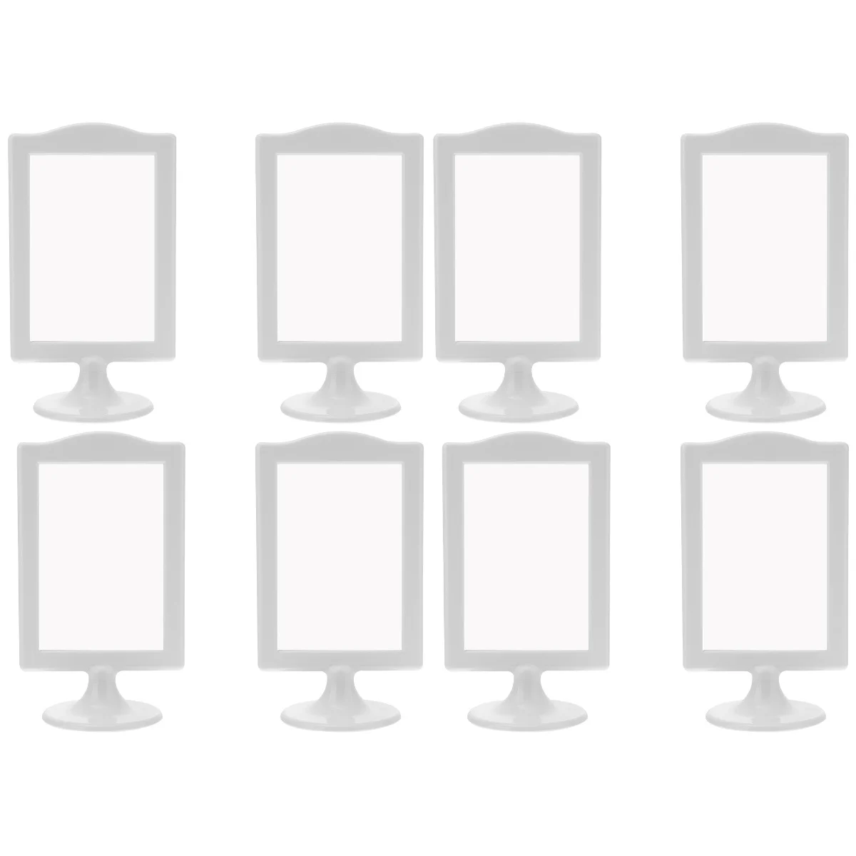 

8 Pcs Photo Frame Picture Display Wedding Frames Dining Table Desktop Standing Plastic