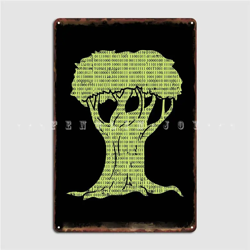 

Binary Tree Programmer Metal Sign Plaques Custom Club Party Bar Cave Tin Sign Posters