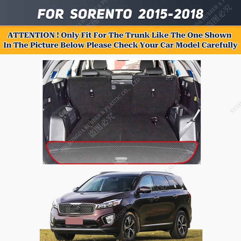 Коврик в багажник автомобиля с высоким краем для KIA Sorento пять сидений/семи сидений