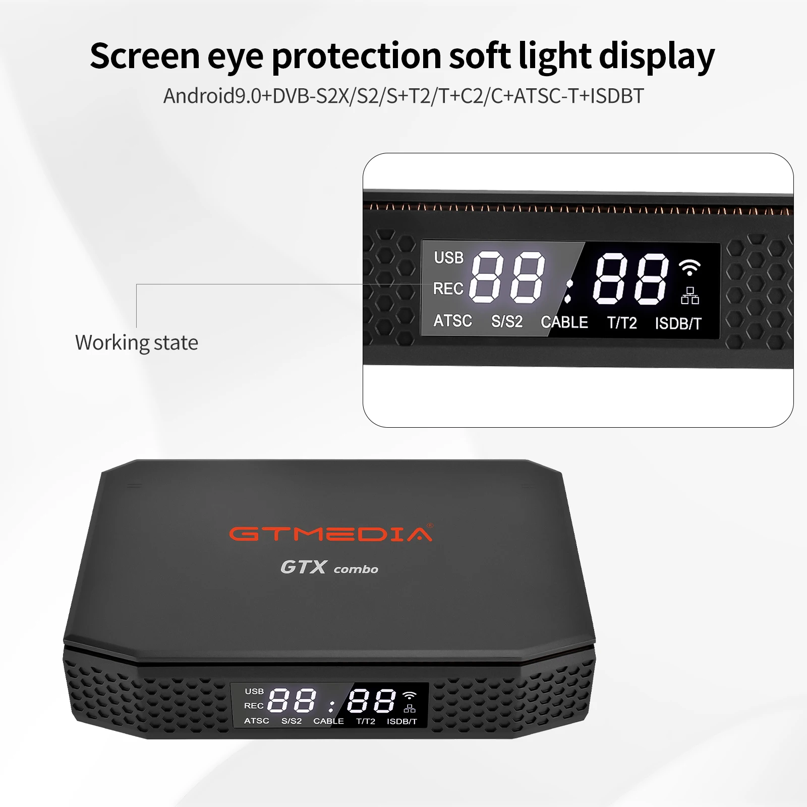 Спутниковый ресивер GTMEDIA GTX COMBO 4K 8K UHD Android 9 0 DVB-S2/T2/C 2 ГБ + 32 Гб