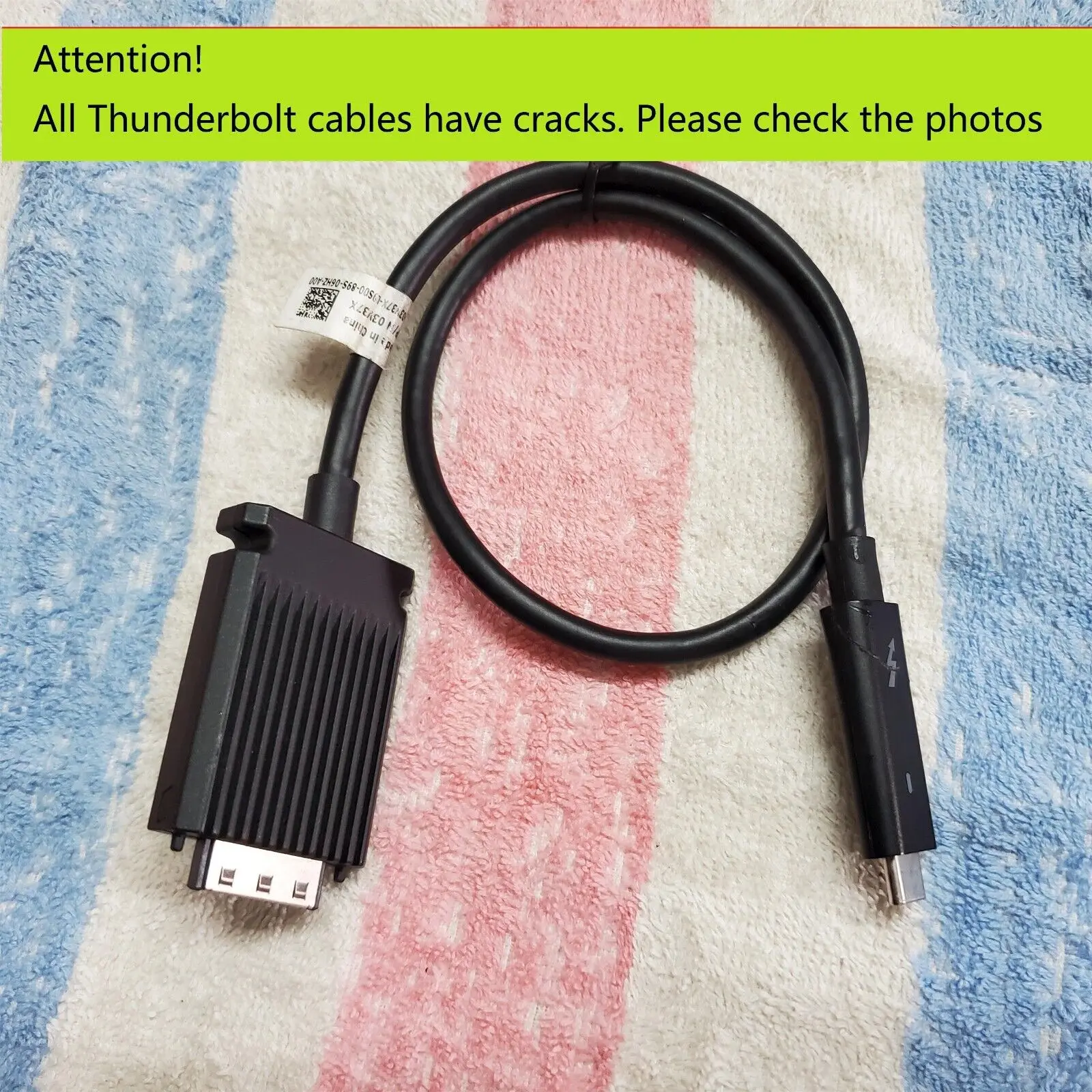 Запасной кабель H TB16 Thunderbolt 3 для док-станции K16 USB-C 03V37X 3V37X работает/не поддерживает