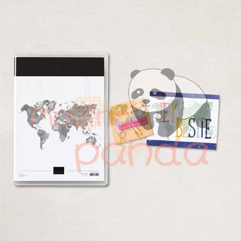 

2023 January-April Mini Catalogue WORLD MAP New Clear Stamps And Metal Cutting Dies Sets For Scrapbooking Diy Christmas Dies