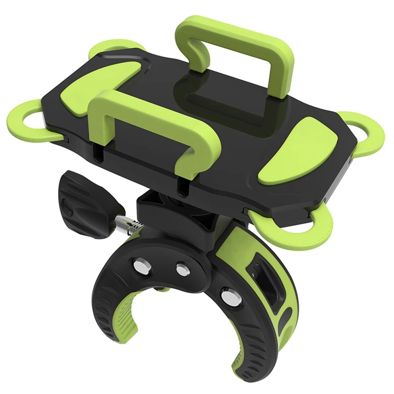 

Motorcycle and Mountain Bike Handlebar Cell Phone Holder Rubber Strap 360 Degree Rotation Navigation Bracket