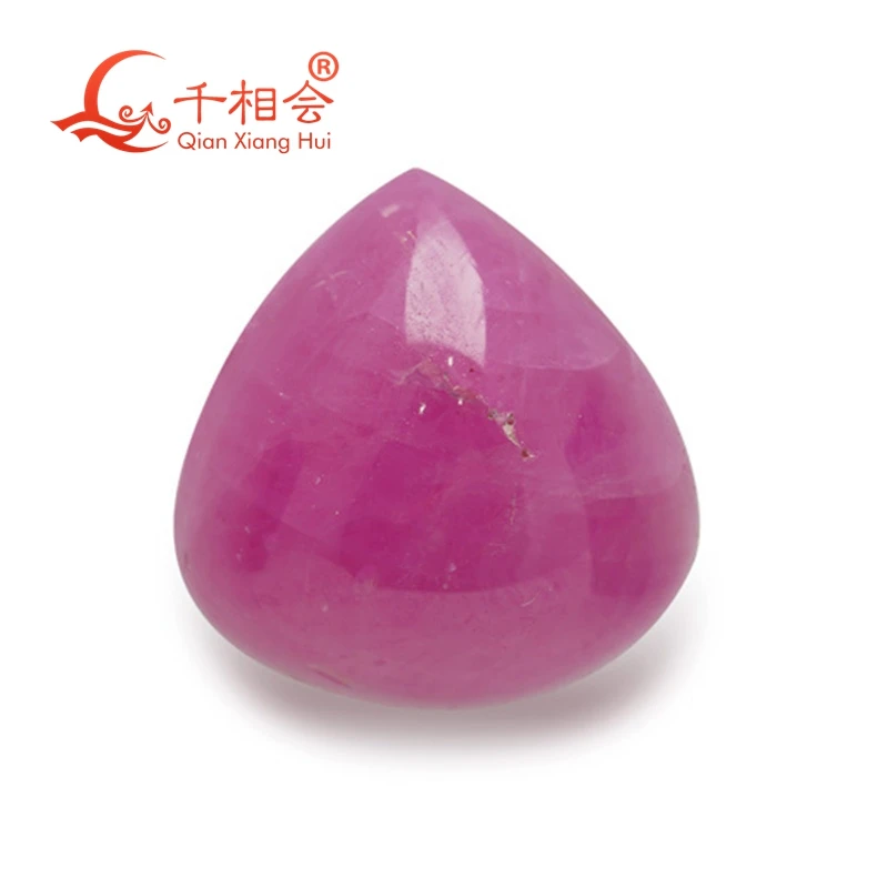 2 06 карата триллион кабошон в форме инопланетянина натуральный рубин