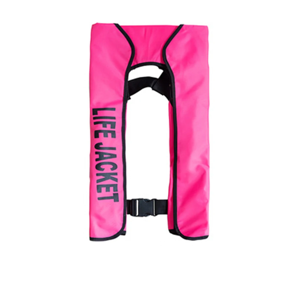 

Manual Inflatable Life Jackets for Adults Multicolor Pressure Resistance Easy Operation Swimmers Aquatic Sports red