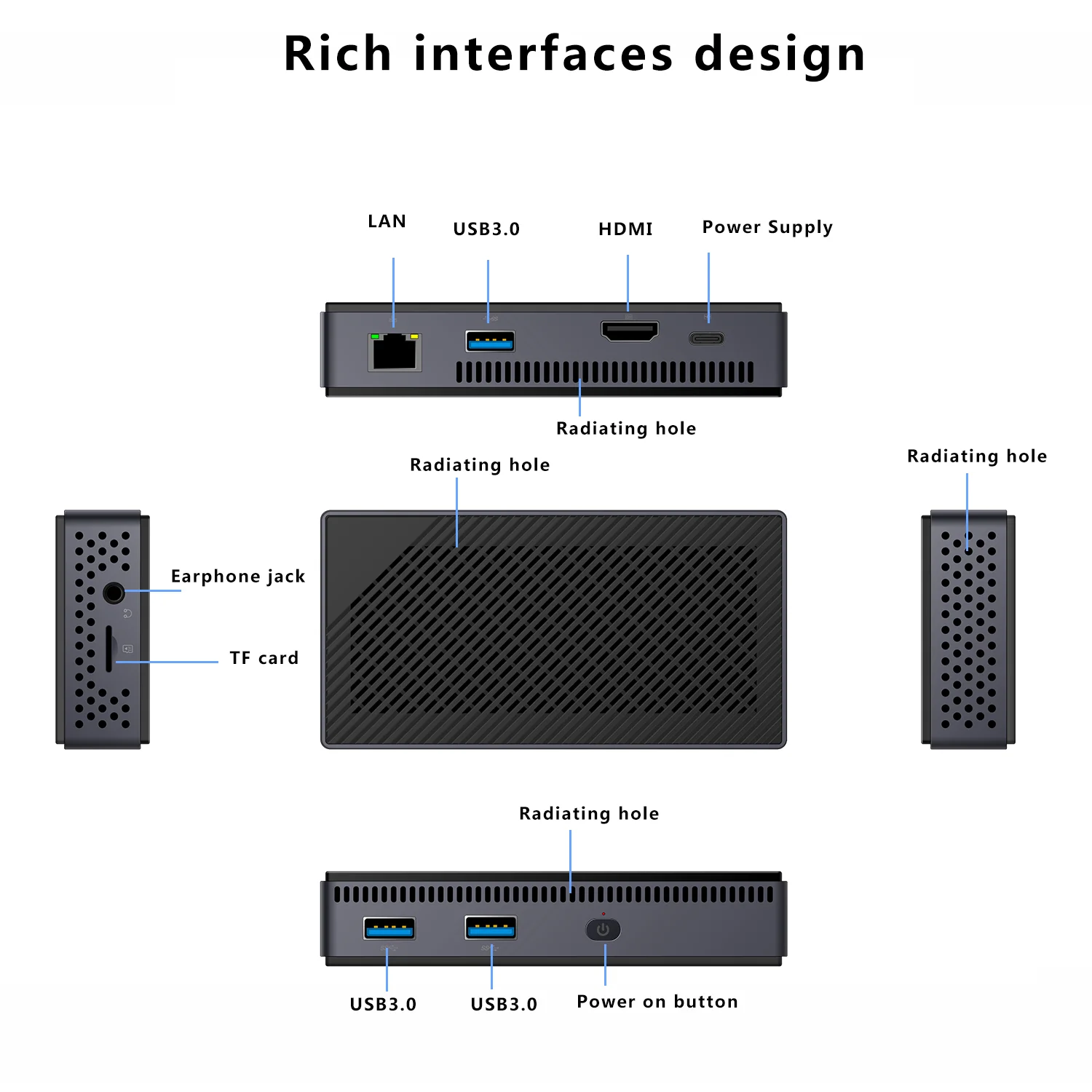 Карманный мини-ПК SZBOX GK Windows 11 Intel Celeron N4100 6 ГБ DDR4 128 256 SSD WIFI5 BT5.0 1000M LAN игровой