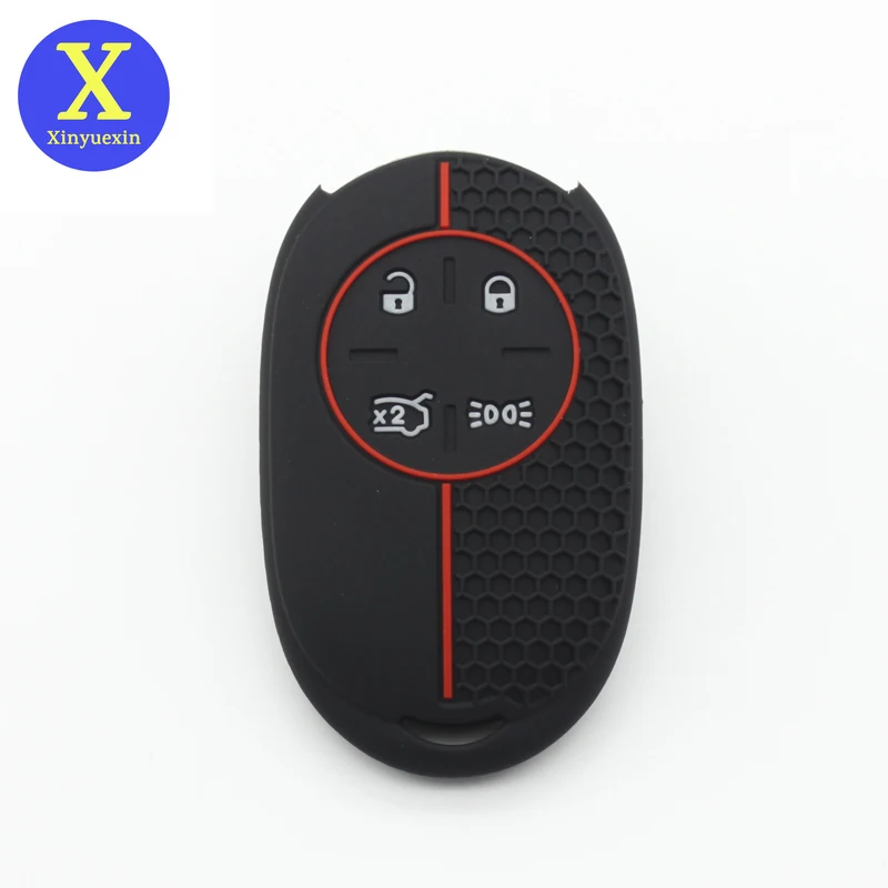 Xinyuexin 4 защитные кнопки для Fiat 500 EV 500e 500X Topolino Key чехол силиконовый пульт