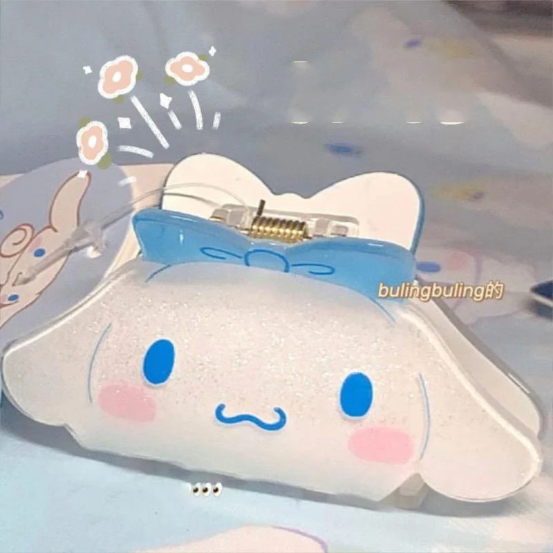 

Kawaii Sanrio Gripping Clip Hello Kitty Cinnamoroll Accessorie Hair Clip Cartoon Ins Grip Clip with Bangs Clip Female Creative