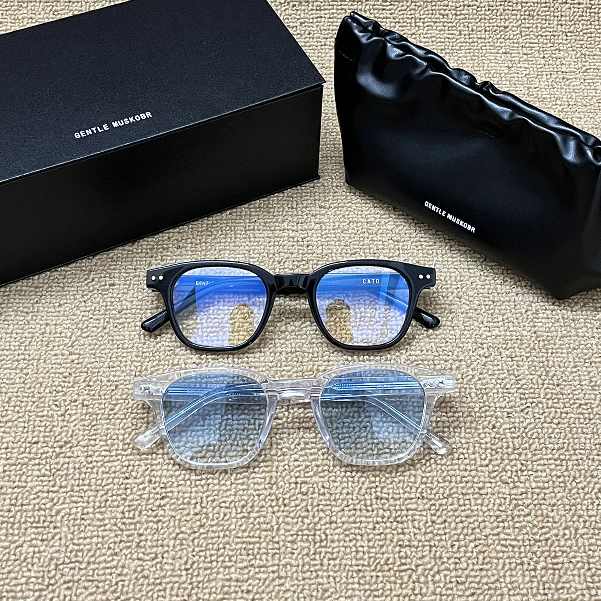 

2022 GENTLE Eyawear Optical EyeGlasses Square Frames CATO Eyeglasses UV400 Women Men Acetate Reading Myopia Prescription glasses