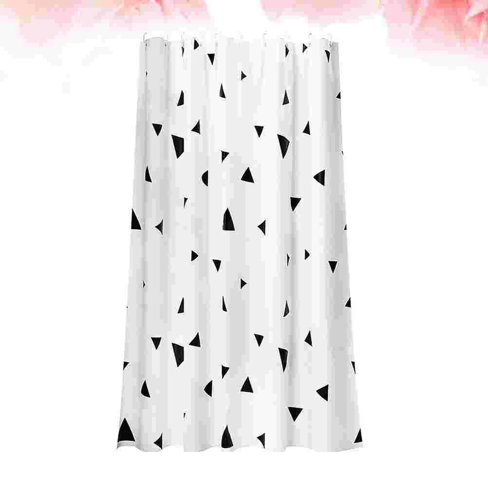 

1 Set Shower Curtain Durable Waterproof Thicken Shower Curtain for Home Bathroom