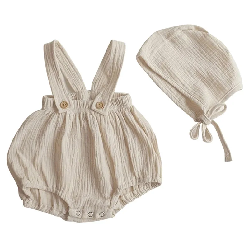 Criscky 2022 Korean Summer Baby Romper Outfit Organic Cotton Solid T shirts Romper 3month Infant Clothing Baby Girl Bodysuit