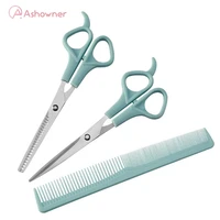 professional hairdressing scissors set thinning shears hair cutting barber scissors flat tooth comb set salon hair styling tools