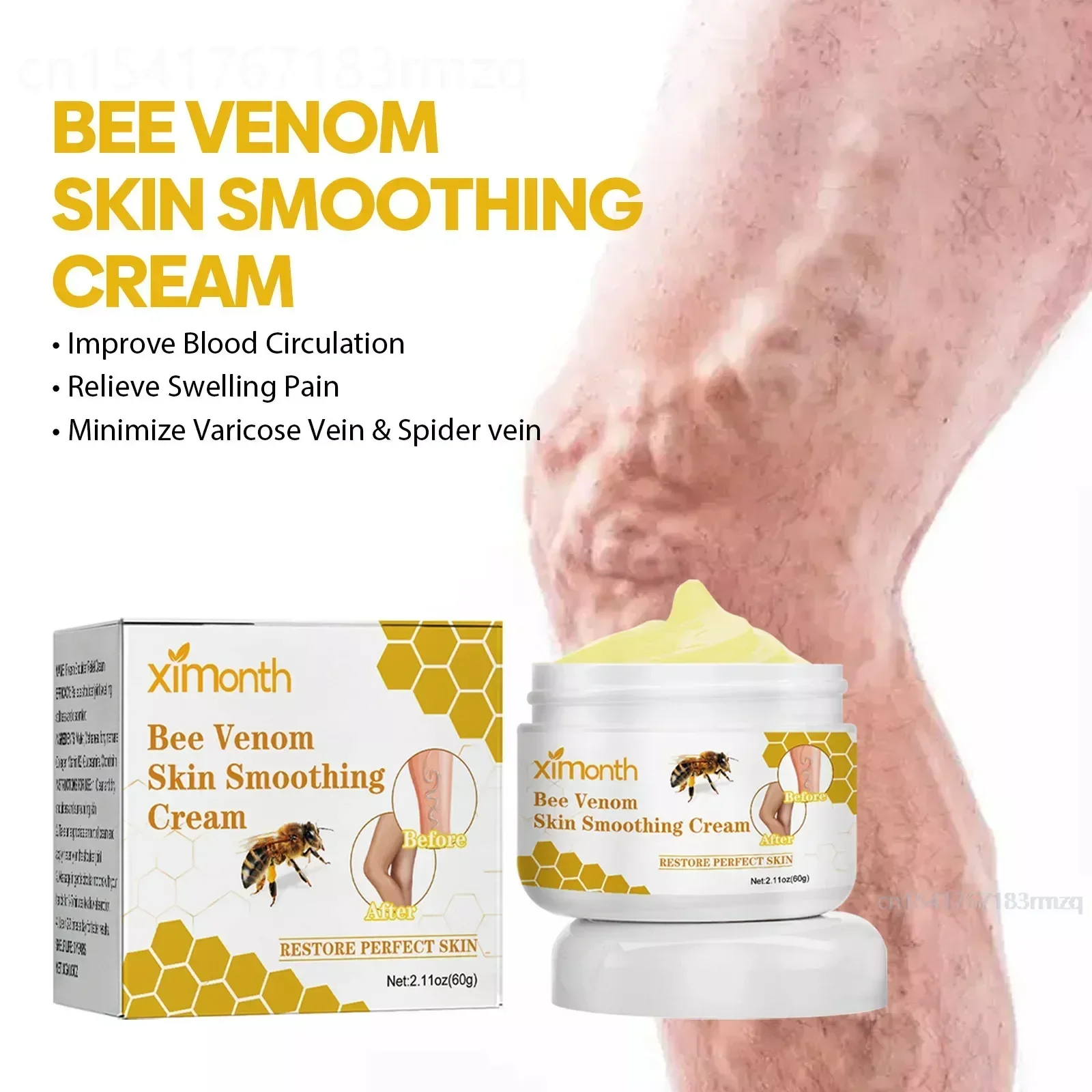 Gün제거 Bee Poison Pain Paste Venoheal Varicose Vein Ease PasteSpider Veins Easy for Legs Skin Improve Blood Circulatio 발무무 themselves