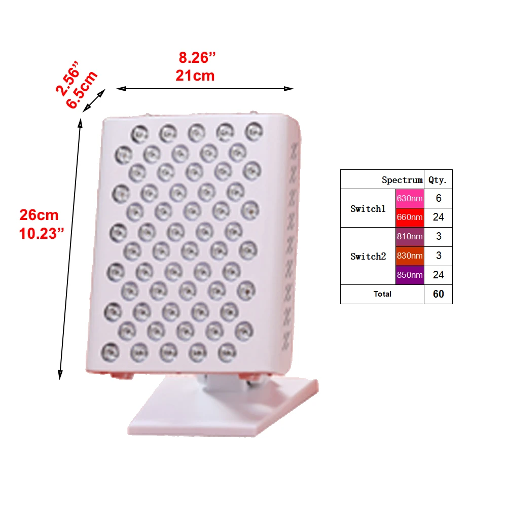 

Highest cost-effective pdt led light therapy 630nm 810nm 850nm red light panels 660nm 850nm red light therapy panel 300w