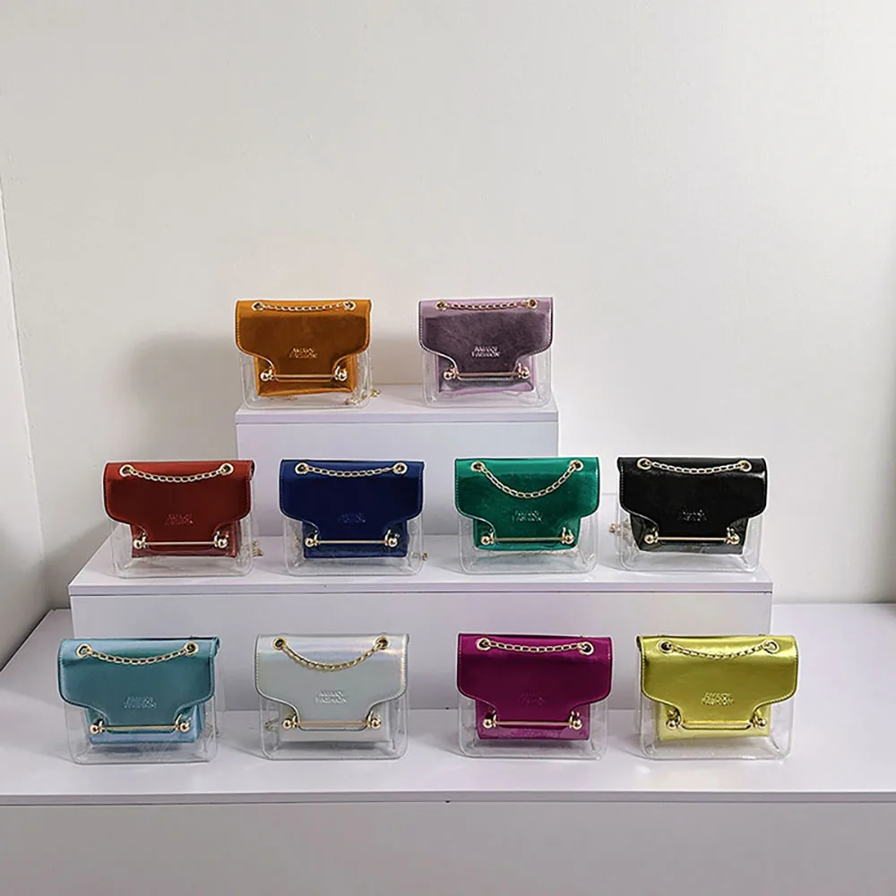 Роскошная дизайнерская женская сумка через плечо миниатюрный модный прозрачный