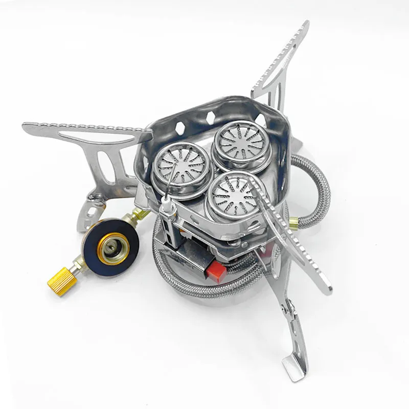 

New Camping Tourist Burner Big Power Gas Stove Cookware Portable Furnace Picnic Barbecue Tourism Supplies Outdoor recreation