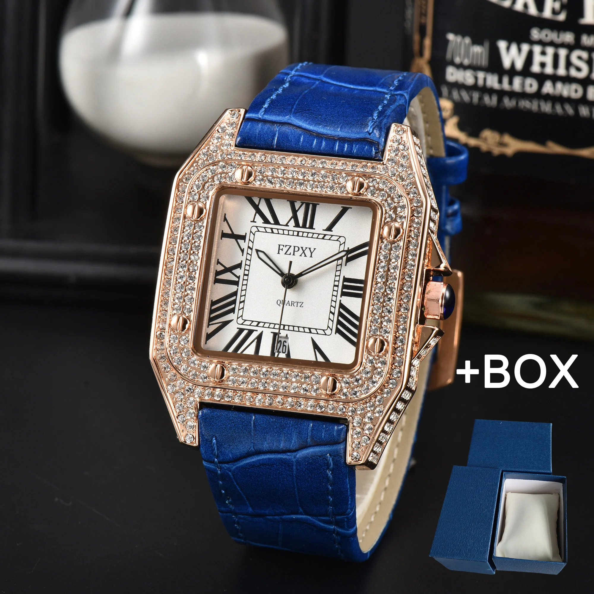 

Top AAA Original Brand Men's Business Leisure Sports Quartz Watch Classic Luxury Diamond Watch +Exquisite Gift Box