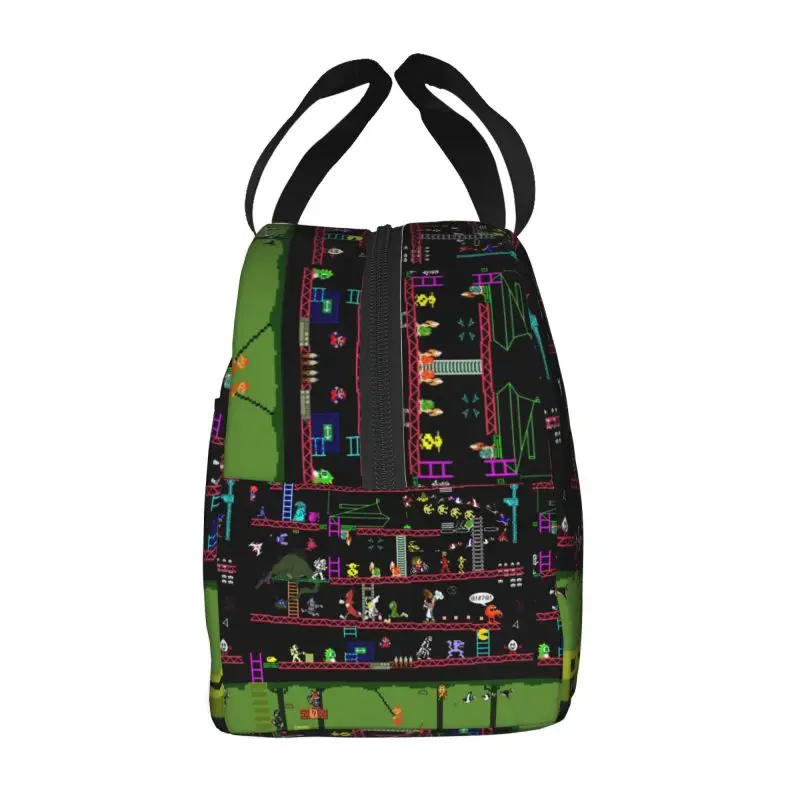Сумка для ланча с коллажем аркадных игр Donkey Kong термоохлаждающий изолированный