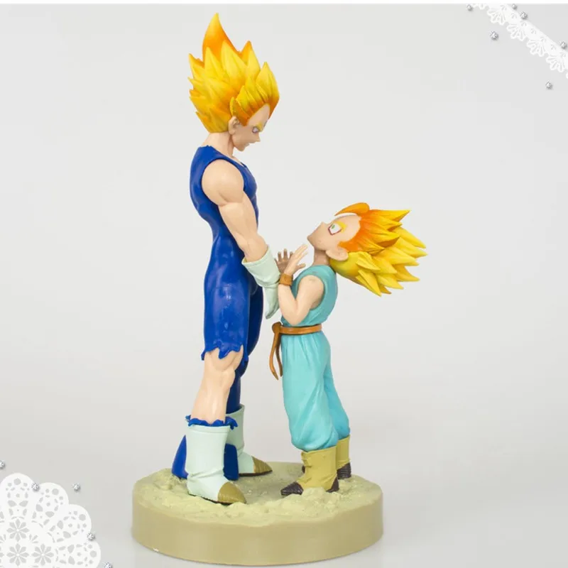 

2023 New Anime Dragon Ball Z Figure Vegeta Trunks Father Son Goodbye Pvc Figure Dbz Goku Vegeta Super Saiyan Cell Toy 22cm
