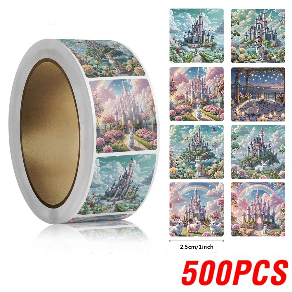 

Детские наклейки животные 100-500 шт