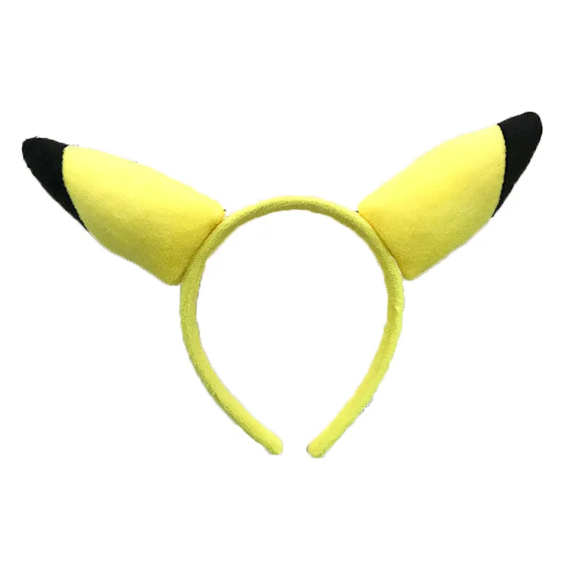 Повязка на голову Pikachu с милым японским мультяшным трехмерным аксессуаром для