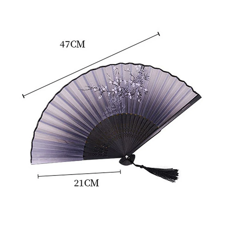 Бамбуковый китайский стиль элегантный женский веер складной в винтажном стиле