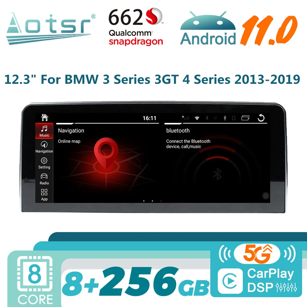 

Автомагнитола для BMW, 3 серии, 4 серии, 3GT 2013-2019, Android, GPS-навигация, мультимедийный плеер, стерео, 2 Din, Авторадио, головное устройство