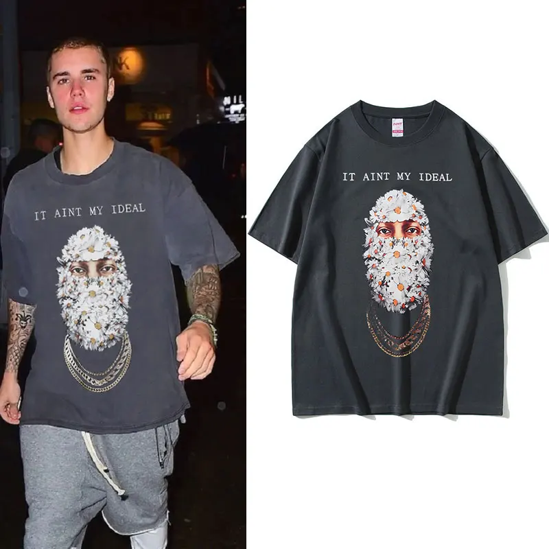 

Футболка Мужская/Женская хлопковая с коротким рукавом, в стиле ретро