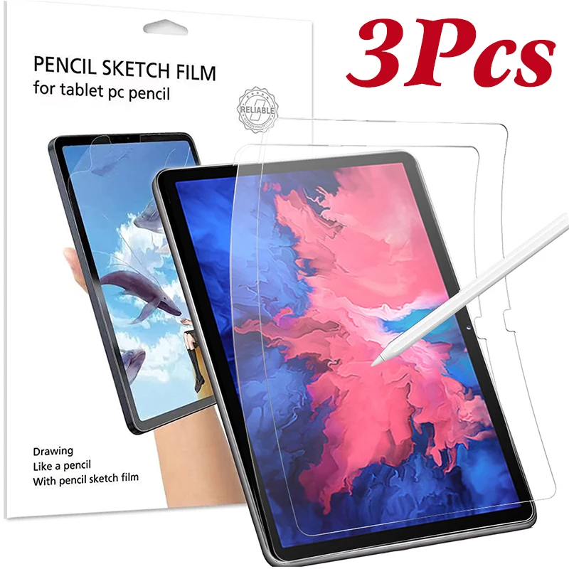 

For Lenovo Tab P11 TB-J606F Paper Touch Screen Protector Anti-Skip PET Matte Protective Drawing Film For Tab P11 Pro TB-J706F