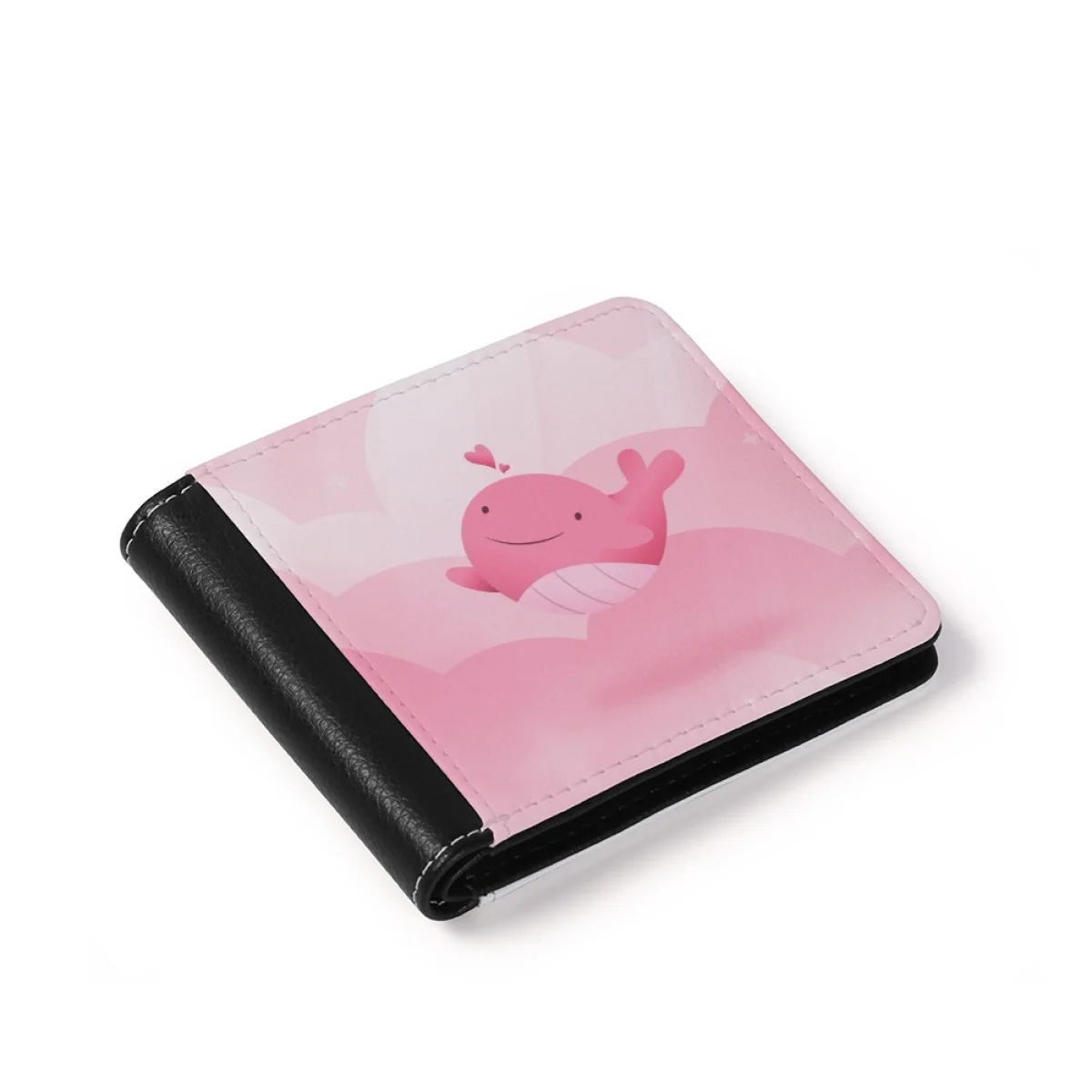 New Cute Dolphin Female Purse Design DIY Portable Money Bag for Women Kawaii Style Cartoon Casual Foldable Wallet Holiday Gifts