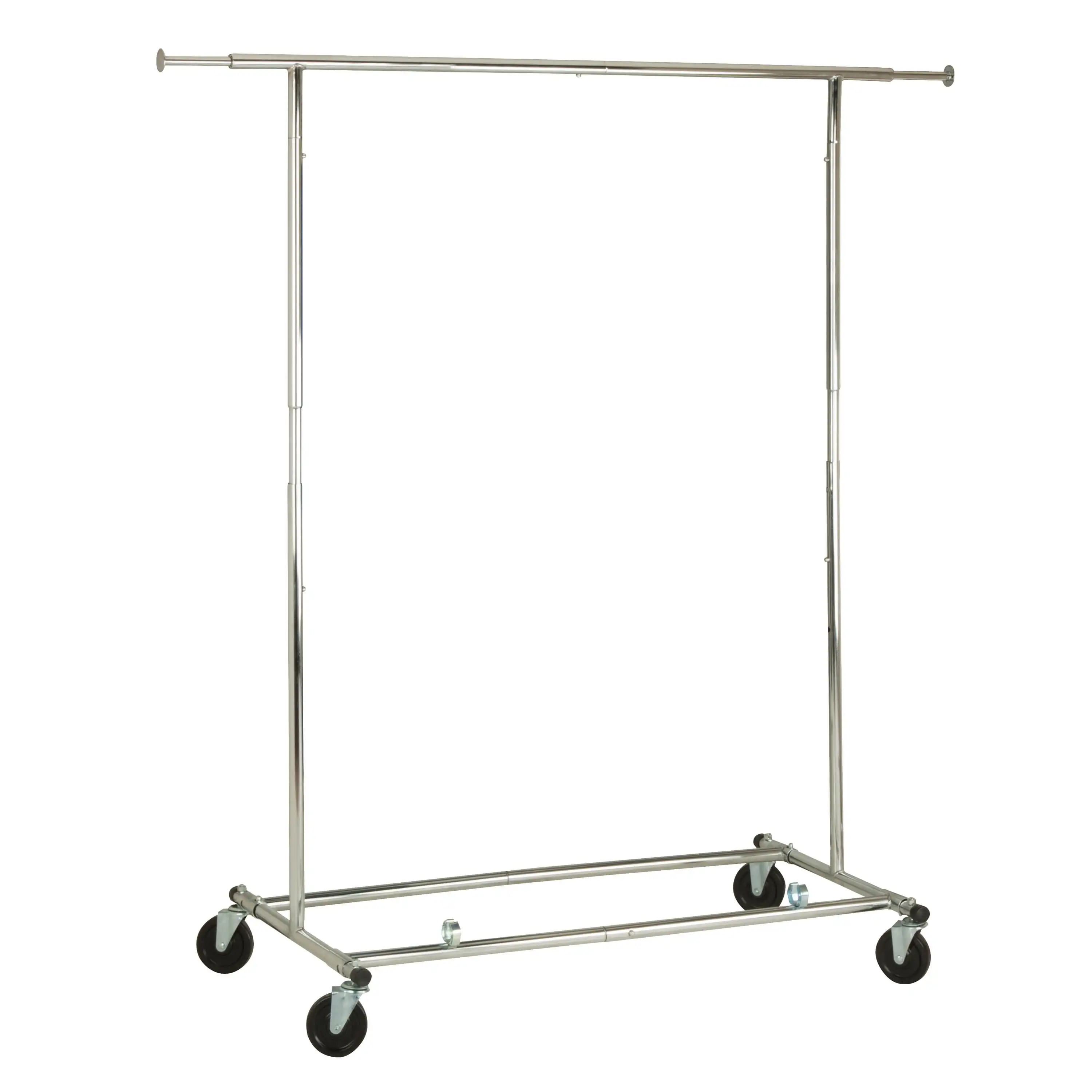 

Collapsible Expandable Rolling Garment Rack, Chrome