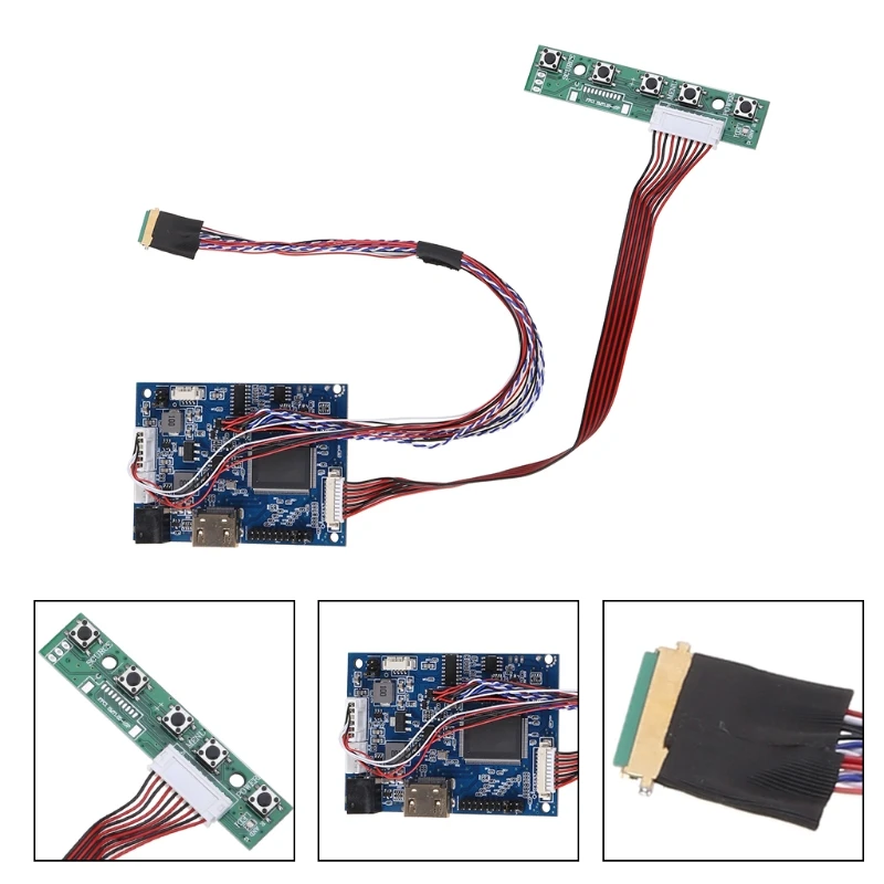 1 комплект Lvds контроллер плата драйверная 40 штырьковый кабель для Raspberry PI 3 LP156WH2 TLA1