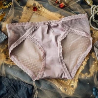 1pc sexy women lace panties low waist elastic briefs lace solid underpants for female seamless underwear fashion lingerie new