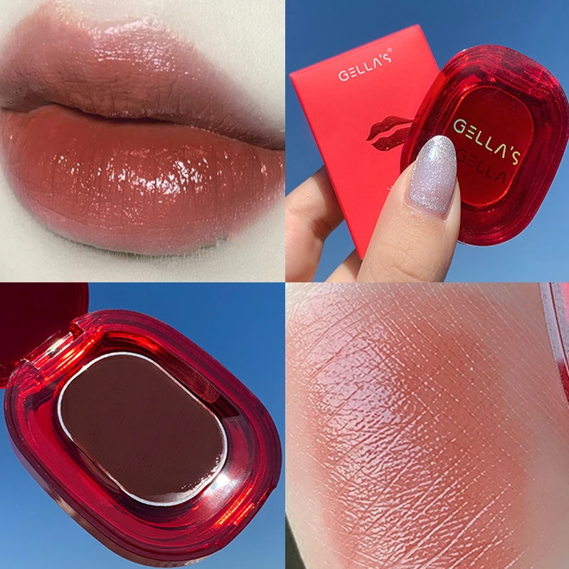 

6 Colors Moisture Lipstick Matte Sexy Long Lasting Waterproof Not Fade Non-stick Cup Glitter Lip Balm Korea Lip Tint Makeup