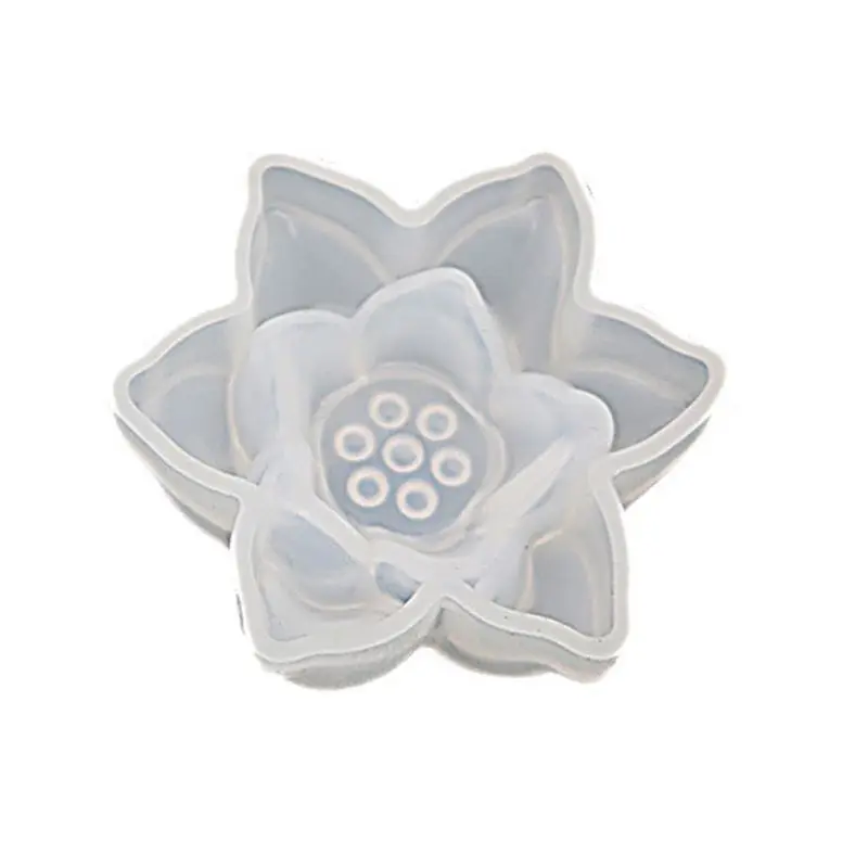 

Mirror Silicone Resin Mold 3D Large Lotus Flower Epoxy Mold for Wall Hanging Epoxy Resin Mold Charms Pendant Making