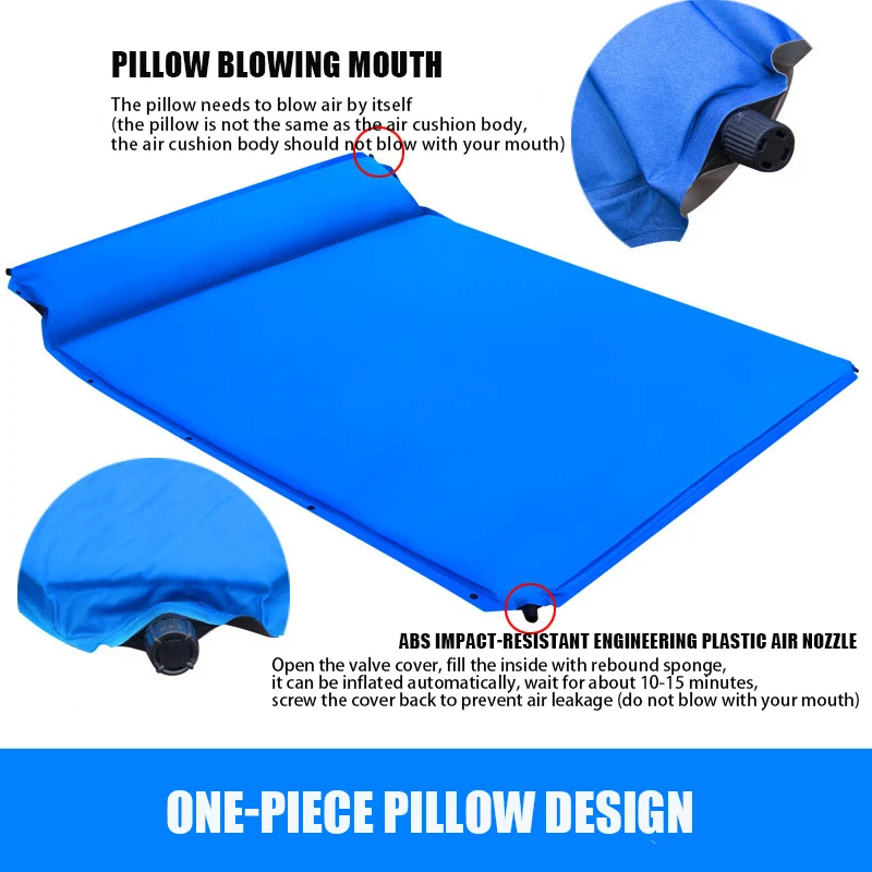 Туристический надувной матрас с подушками походный Мат для сна складная кровать