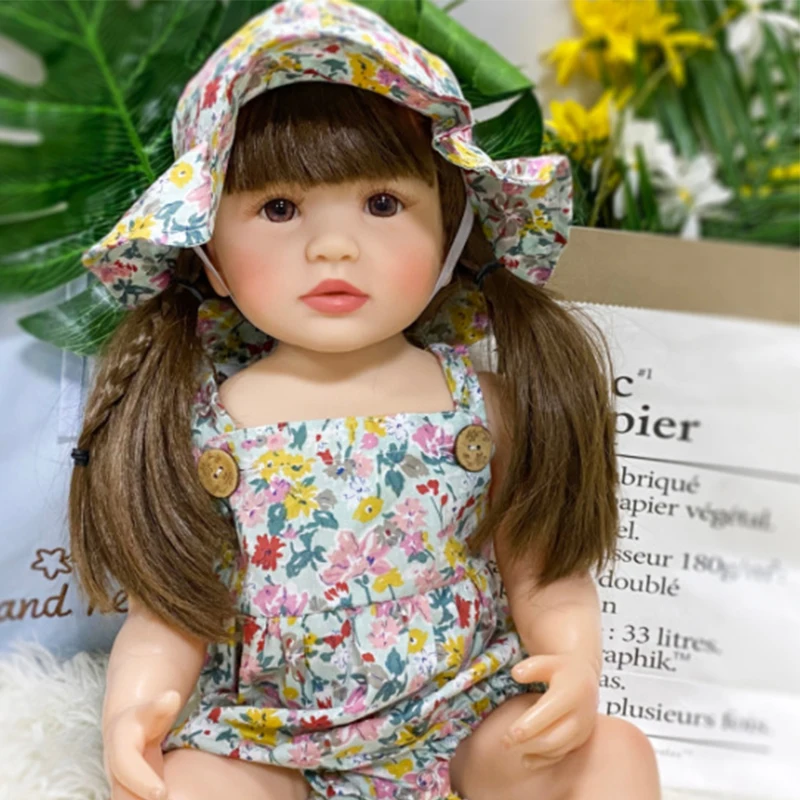 

50CM Reborn Baby Doll Newborn Girl Baby Lifelike Real Soft Touch Maddie with Hand-Rooted Hair High Quality Handmade Art Doll