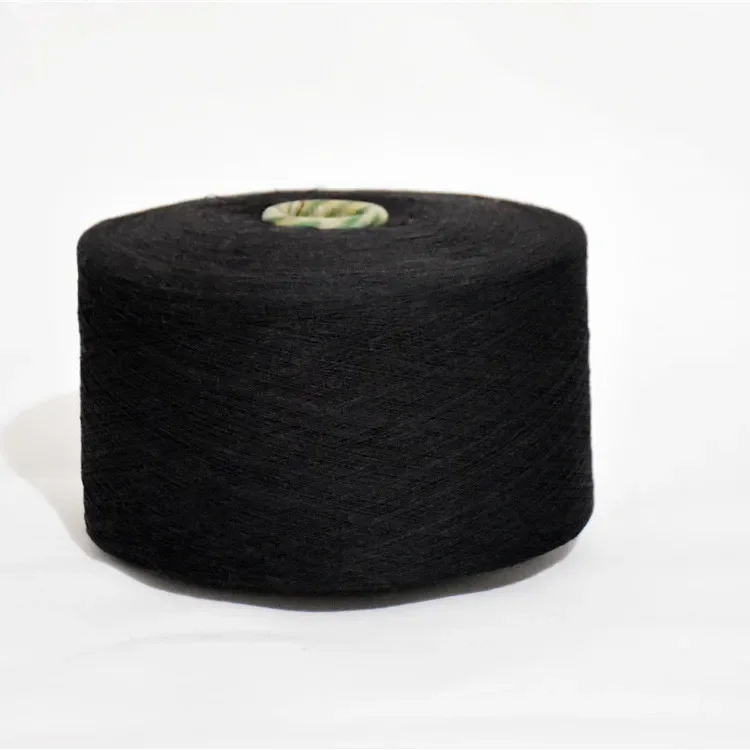 Высококачественная черная хлопковая пряжа для плетения полотенец ткацкая 5-28 шт.