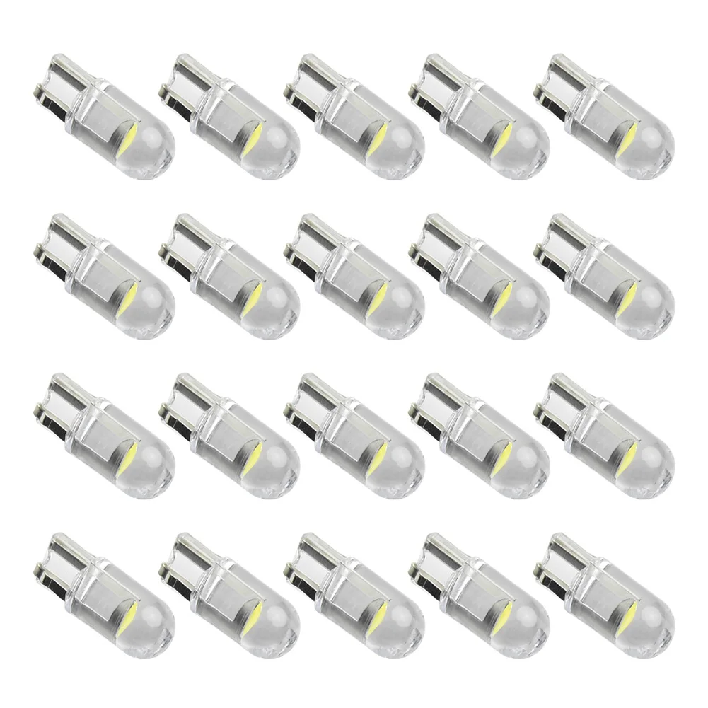 

Light Bulb T10 COB Light Bulbs Map Light T10 DC 12V Dome 20Pcs 6000K Approx. 24x9x8 Mm Car Interior LED Useful