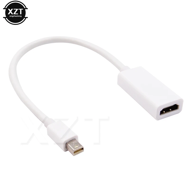 

Мини-адаптер с портом дисплея на HDMI-совместимый с 4K HD кабельный конвертер Mini DP на HDMI-совместимый Кабельный адаптер 1080P для ПК ТВ