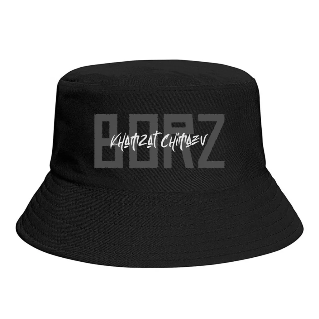 

Khamzat Chimaev Borz Republic Of Chechnya Chechen Bucket Hat Polyester Men Teenagers Fisherman Hat Customized Cute Journey Caps