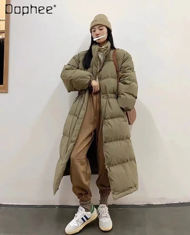 Warm Down Jacket for Women Mid-Length Winter New Popular Design Down Fashion Waist-Controlled Thick Down Jacket for Ladies
