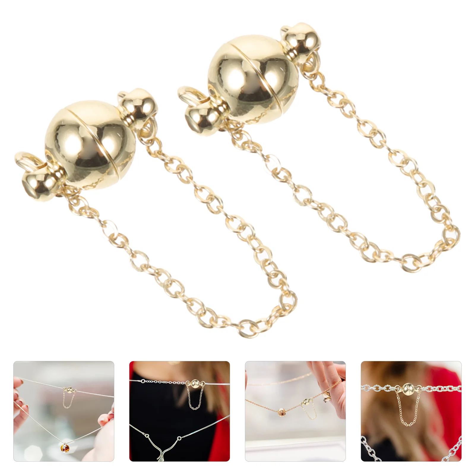 

Magnet Buckle Bracelet Metal Necklace Clasps Closures DIY Jewelry Making Metal Connectors Necklaces