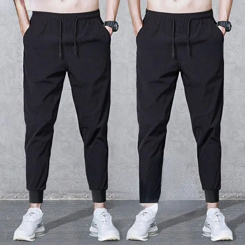 Open-Crotch Pants Construction Site Work Cropped Pants Men's Summer Loose with Double-Headed Invisible Zipper Couple Dating