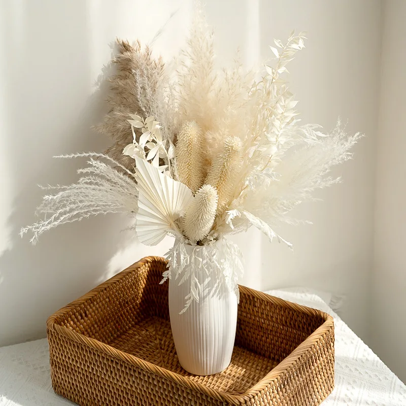

Home Decoration Wedding Ornaments Arrrangement Natural Reed Dry Flower Bouquet Pampas Grass Photography Props Decor